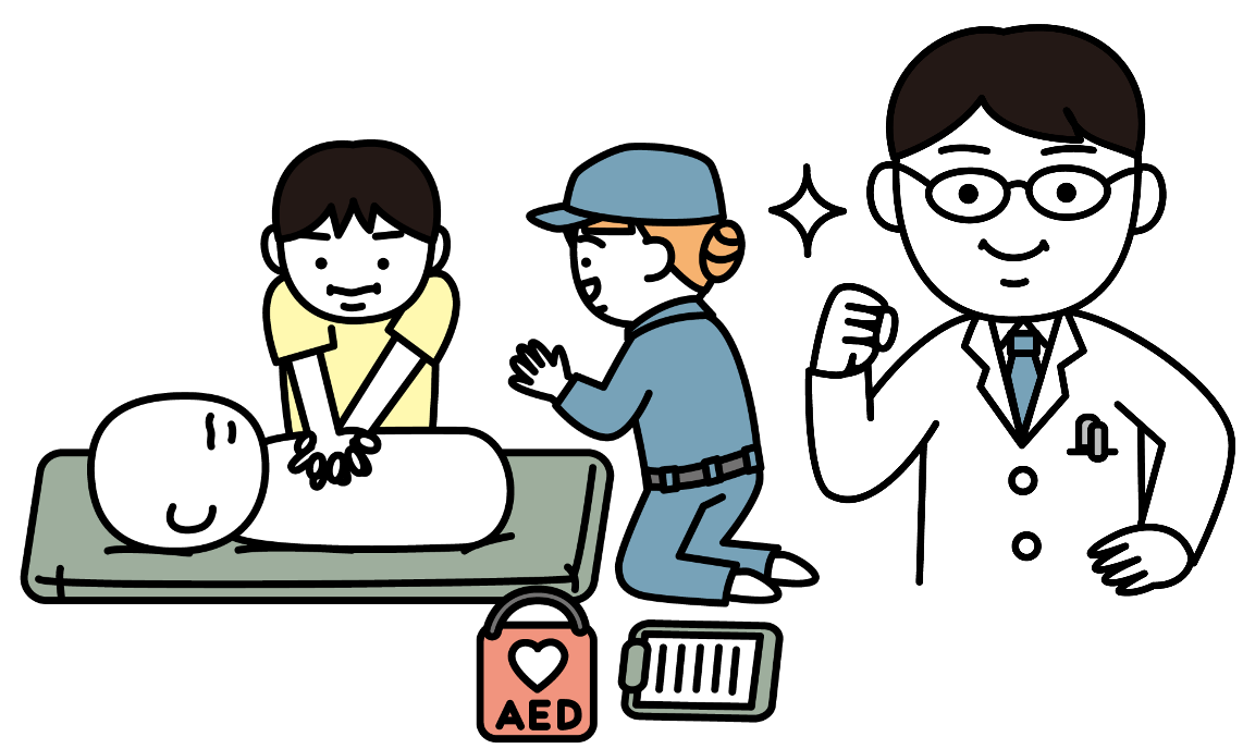 簡易型心肺蘇生講習会／<br>学校救急シミュレーション